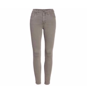 Madewell High-Rise Gray Skinny Jeans